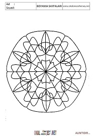 Mandala boyama sayfaları